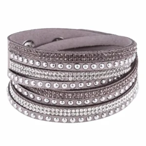 Chic Faux Leather Wrap Bracelet